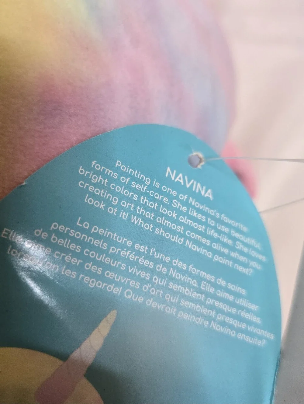 NEW Squishmallows tie dye Navina Narwhal Series 2 plush backpack